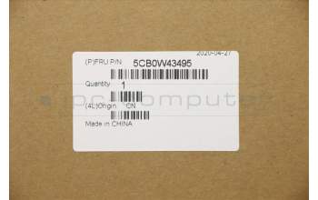 Lenovo 5CB0W43495 C-Cover with keyboard, Spanish, Iron Grey, Backlight