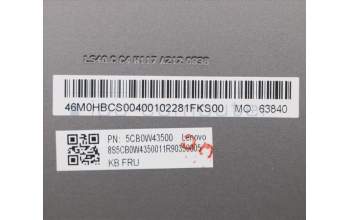 Lenovo 5CB0W43500 Tastatur inkl. Topcase ASM_UK W 81Q8 IG W/KB