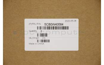 Lenovo 5CB0W43584 C-Abdeckung mit Tastatur, Hebräisch, Eisengrau, Hintergrundbeleuchtung