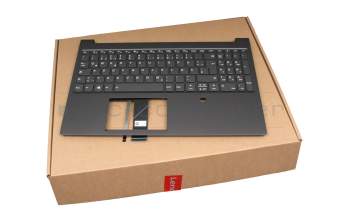 5CB0W43586 Original Lenovo Tastatur inkl. Topcase DE (deutsch) grau/grau mit Backlight