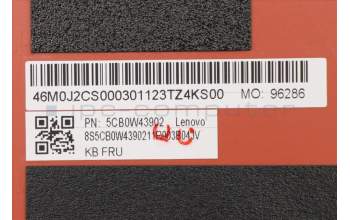 Lenovo 5CB0W43902 COVER LCD Cover W 81VS FO W/Tape*2