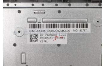 Lenovo 5CB0W43912 Tastatur inkl. Topcase ASM_BE W 81VS PG