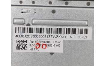 Lenovo 5CB0W43916 Tastatur inkl. Topcase ASM_UK W 81VS PG