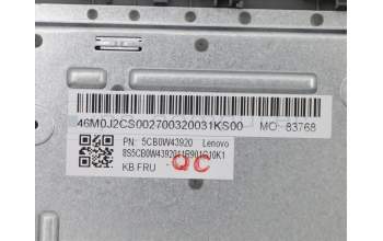 Lenovo 5CB0W43920 Tastatur inkl. Topcase ASM_ND W 81VS PG