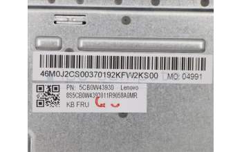 Lenovo 5CB0W43930 Tastatur inkl. Topcase ASM_FR W 81VS PG