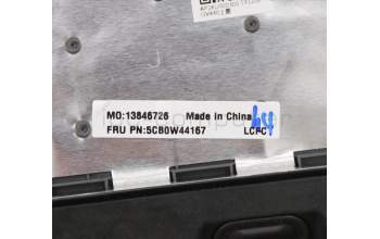 Lenovo 5CB0W44167 C-Cover with keyboard,Ukraine,Iron Grey