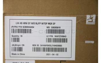 Lenovo 5CB0W44454 Tastatur inkl. Topcase20RV NFP_MGR_NBL_HBW