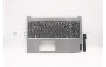 Lenovo 5CB0W45230 C-Abdeckung mit Tastatur, Spanisch, Mineralgrau, Hintergrundbeleuchtung, Fingerabdruck