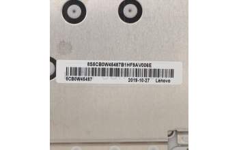 Lenovo 5CB0W45487 C-Cover with keyboard, Italian, Platinum Grey, Non-Fingerprint, UK