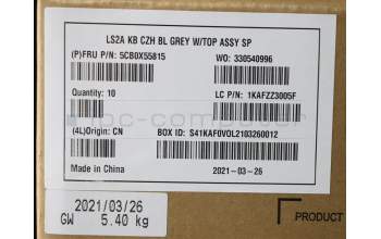 Lenovo 5CB0X55815 Tastatur inkl. Topcase ASM_CZ-SK Q82AA GY