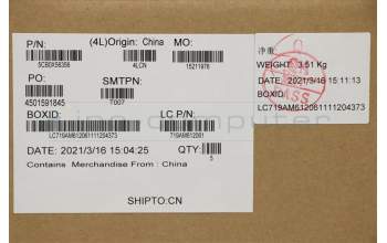 Lenovo 5CB0X56356 Tastatur inkl. TopcaseASM_AR-E L81YK NBLNFPGG