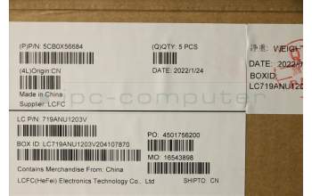 Lenovo 5CB0X56684 Tastatur inkl. Topcase ASM_CH L81WA FPABEDIS