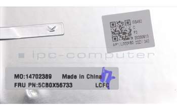 Lenovo 5CB0X56733 Tastatur inkl. Topcase ASM_UKR L81WANFPCRDDIS
