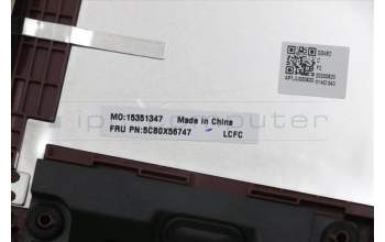 Lenovo 5CB0X56747 Tastatur inkl. Topcase ASM_GR L81WA FPCRDDIS