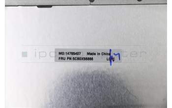 Lenovo 5CB0X56866 Tastatur inkl. Topcase ASM_UK L81WC FPPGDIS