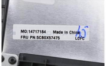 Lenovo 5CB0X57475 C-Cover with keyboard,Ukraine,Black,Non_Backlight,Non_Fingerprint