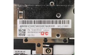 Lenovo 5CB0Y85363 Tastatur inkl. Topcase ASM_US BL FP W81X1PG