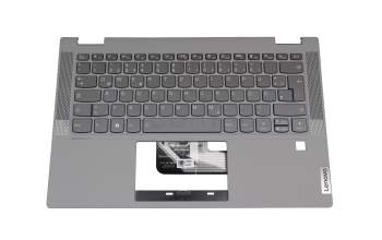 5CB0Y85377 Original Lenovo Tastatur inkl. Topcase DE (deutsch) dunkelgrau/grau mit Backlight