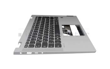 5CB0Y85377 Original Lenovo Tastatur inkl. Topcase DE (deutsch) dunkelgrau/grau mit Backlight