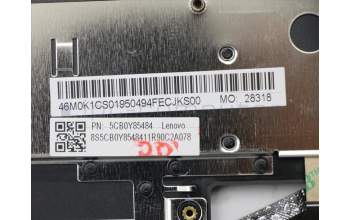 Lenovo 5CB0Y85484 Tastatur inkl. Topcase ASM_CZ-SK NBLNFPW81X1GY