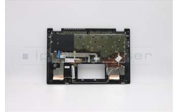 Lenovo 5CB0Y85508 C-Cover with keyboard, Hebrew, Grey, Backlight, Fingerprint