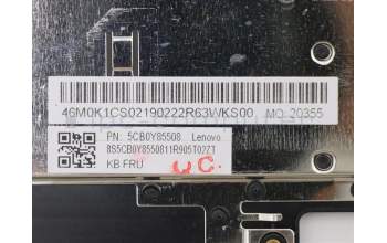 Lenovo 5CB0Y85508 Tastatur inkl. Topcase ASM_HB BL FP W81X1GY
