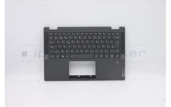 Lenovo 5CB0Y85511 C-Cover with keyboard, Belgian, Grey, Backlight, Fingerprint