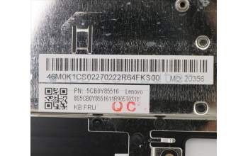 Lenovo 5CB0Y85516 Tastatur inkl. Topcase ASM_CZ-SK BL FP W81X1GY