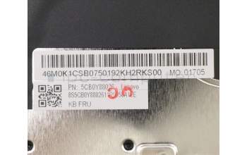 Lenovo 5CB0Y88026 Tastatur inkl. Topcase ASM_USA BL FP W81X3PG