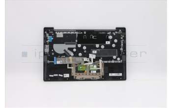 Lenovo 5CB0Y88943 C-Cover with keyboard, German, Black, Backlight, Fingerprint