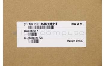 Lenovo 5CB0Y88943 C-Cover with keyboard, German, Black, Backlight, Fingerprint
