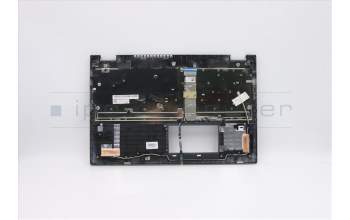 Lenovo 5CB0Y89980 C-Cover with keyboard, Hebrew, Platinum Grey, Backlight, Fingerprint