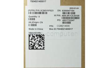 Lenovo 5CB0Y97623 Tastatur inkl. Topcase ASM_UKR BL FP W81X3PG