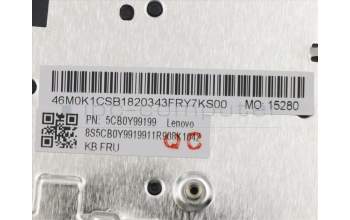 Lenovo 5CB0Y99199 Tastatur inkl. Topcase ASM_GR NBL NFP W81X3GY