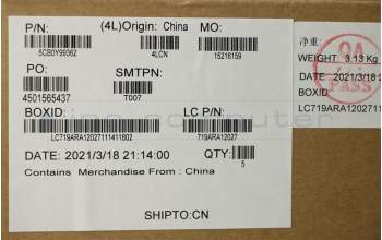 Lenovo 5CB0Y99362 Tastatur inkl. Topcase ASM_SA L82C2 IGTEX