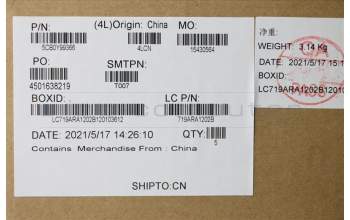 Lenovo 5CB0Y99366 Tastatur inkl. Topcase ASM_TI L82C2 IGTEX