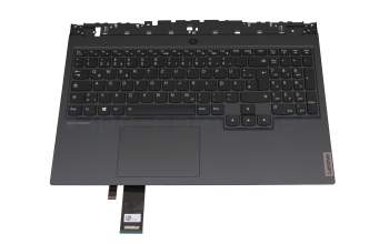 5CB0Z26897 Original Lenovo Tastatur inkl. Topcase DE (deutsch) schwarz/grau mit Backlight