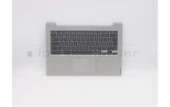 Lenovo 5CB0Z27781 C-Abdeckung mit Tastatur, Belgisch, Platingrau, Ohne Hintergrundbeleuchtung, GB