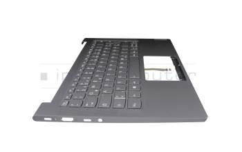 5CB0Z32107 Original Lenovo Tastatur inkl. Topcase DE (deutsch) grau/grau mit Backlight