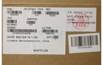 Lenovo 5CB0Z32204 Tastatur inkl. Topcase ASM_CZ-SK B 82BB AB