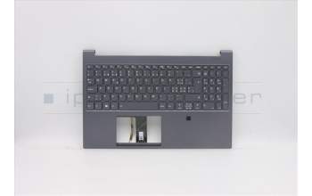 Lenovo 5CB0Z37706 C-Cover with keyboard, Switzerland, Slate Grey, Backlight, UK