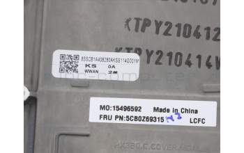 Lenovo 5CB0Z69315 COVER, C_COVER_ASM_MGAL_WWAN_SLV