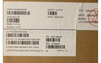 Lenovo 5CB0Z69558 COVER FRU T14G3_CCOVER_WL_SUB_ASSY_BLACK