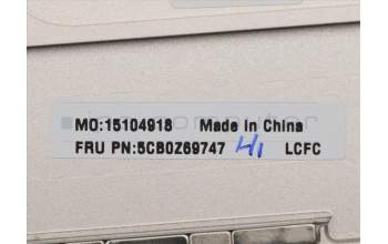 Lenovo 5CB0Z69747 Tastatur inkl. Topcase deutsch L 82BGMC