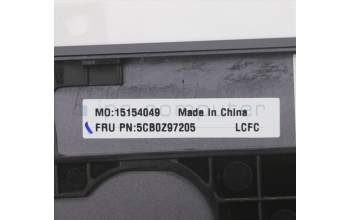 Lenovo 5CB0Z97205 C-Abdeckung mit Tastatur, Tschechisch/Slowakisch, Schiefergrau, Hintergrundbeleuchtung