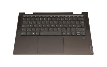 5CB1A08859 Original Lenovo Tastatur inkl. Topcase DE (deutsch) grau/dunkelgrün mit Backlight