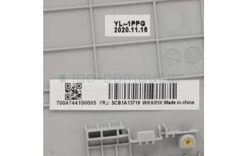 Lenovo 5CB1A13719 C-Cover with keyboard, Hebrew, Silver, Backlight, Fingerprint