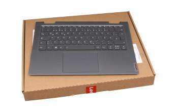 5CB1A14282 Original Lenovo Tastatur inkl. Topcase DE (deutsch) grau/grau mit Backlight