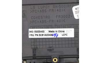 Lenovo 5CB1A22430 Tastatur inkl. TopcaseASM_CZE/SLK L82BJ DM