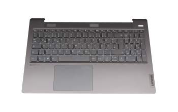 5CB1A24895 Original Lenovo Tastatur inkl. Topcase DE (deutsch) grau/grau mit Backlight (USB-C Ladeanschluss)